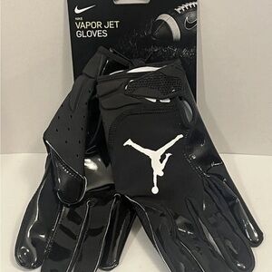 Air Jordan Nike Vapor Jet Football Gloves Black Men's Size XL DA1749-091 New